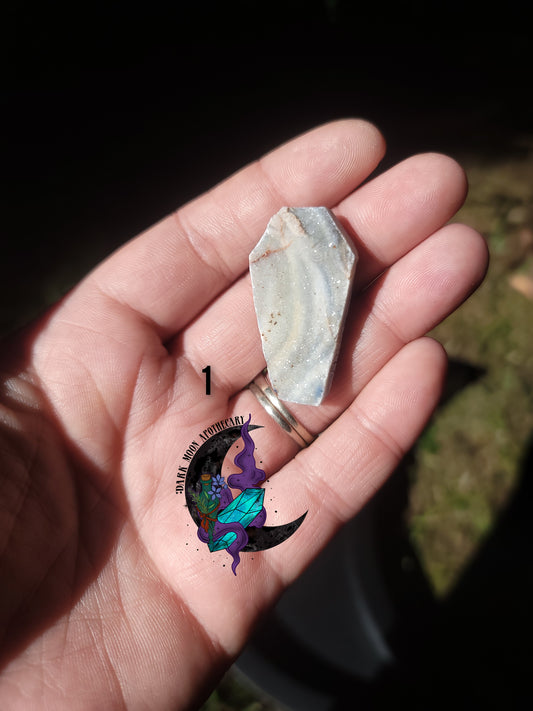 Druzy Chalcedony Coffins