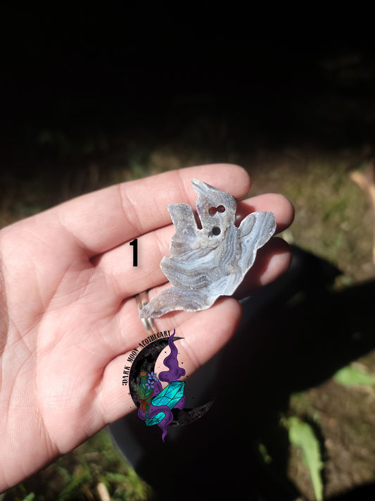 Druzy Chalcedony Ghosties