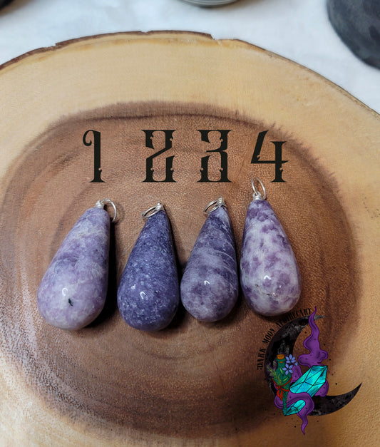 Lepidolite Pendants