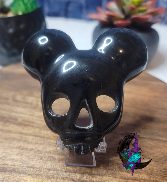 Obsidian Mouse Skulls